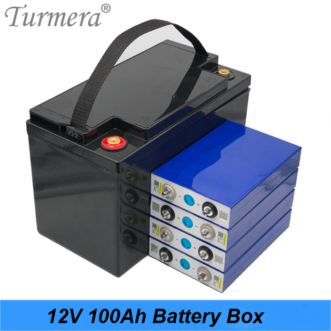 Turmera-batería Lifepo4 de 12V, 90Ah, 100Ah, 3,2 V, batería de fosfato de hierro y litio para sistema de energía Solar y fuente de alimentación ininterrumpida ► Foto 1/6