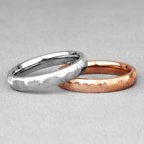 Anillos de boda de acero inoxidable cepillado Simple para parejas, joyas para un novio, regalo creativo, venta al por mayor ► Foto 1/6