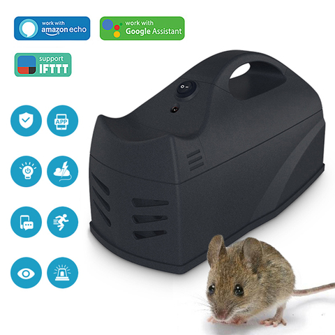 Trampa de ratones con WiFi para Control de plagas, trampa de ratones inteligente inalámbrica, trampa de pegamento para roedores, ratas, serpiente, insectos ► Foto 1/6