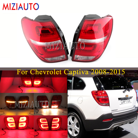 1 par trasero luces de cola para Chevrolet Captiva 2008-2015 cola parada turno lámpara de señal de freno para parachoques trasero Luz Accesorios de coche ► Foto 1/6