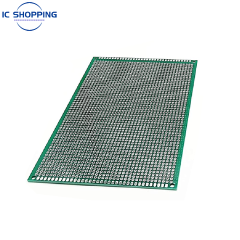 Tablero de fibra de vidrio de doble cara, prototipo de doble cara, 10x15, 10x15cm, PCB estañado, experimento, anillo de tabla, tablero de pan con orificio de 2,54mm ► Foto 1/4