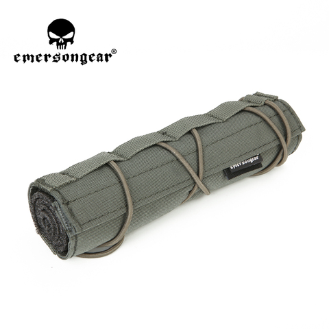 Emersongear-Cubierta del Supresor Airsoft de 18cm, Protector de silenciador, funda ajustable, ejército militar, bolsa de caza táctica de liberación rápida ► Foto 1/6