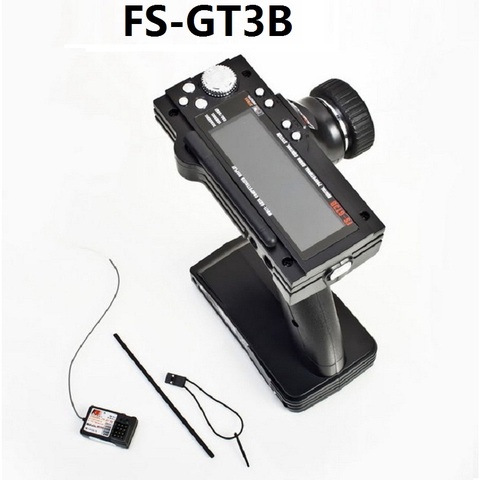 FlySky-sistema de control remoto GT3B FS-GT3B, 2,4G, 3CH, transmisor, controlador de pistola con receptor FS GR3E para coche, barco, con pantalla LED ► Foto 1/6