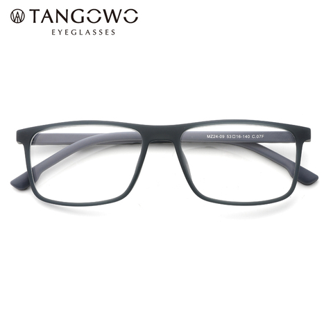 TANGOWO-gafas TR90 para hombre, anteojos cuadrados ultraligeros a la moda, graduadas para miopía, 2022 ► Foto 1/1