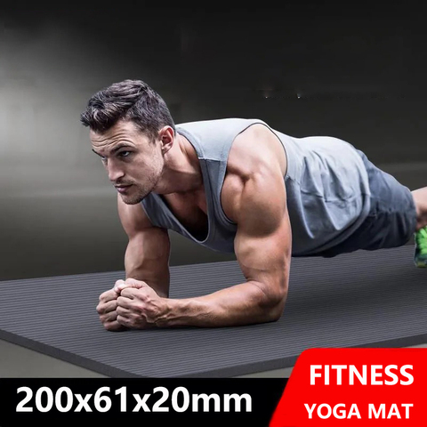 Estera deportiva de 20MM de grosor/largo, antideslizante, duradera, para Fitness, Pilates, acupresión, almohadilla insípida de alta densidad para gimnasio en casa, Unisex ► Foto 1/6