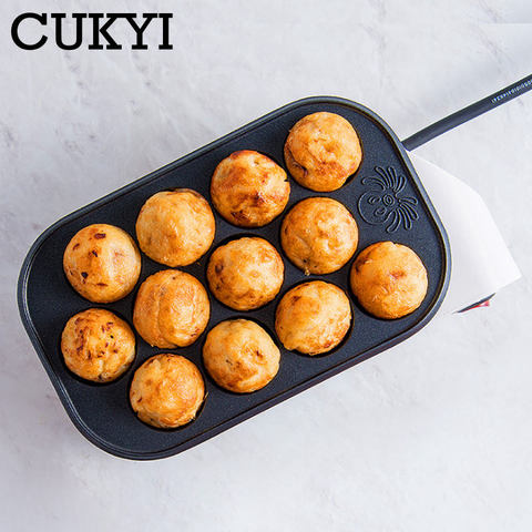 CUKYI-máquina eléctrica de albóndigas de pulpo para el hogar, fabricante de Takoyaki, pargo, bandeja para hornear, horno para pastel en forma de pez, tortilla de huevo para perro caliente ► Foto 1/1