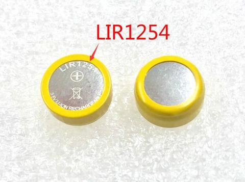 1 Uds nuevo LIR1254 1254 Li-ion recargable 65MAH 3,6 V batería botón moneda batería recargable ► Foto 1/1