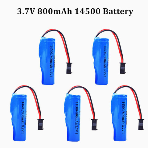 Batería recargable para juguetes de control remoto, para C2 D828 3,7 V 800mAh 14500, helicóptero, coche, tanque Baot, pistola, camión, tren, motocicletas, batería de 3,7 v ► Foto 1/6