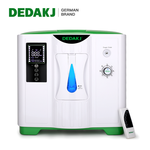 DEDAKJ-concentrador de oxígeno portátil para el cuidado del hogar, 2L-9L, DE-2A, bajo nivel de operación, generador de oxígeno, LED HD, máquina oxigeno ► Foto 1/6