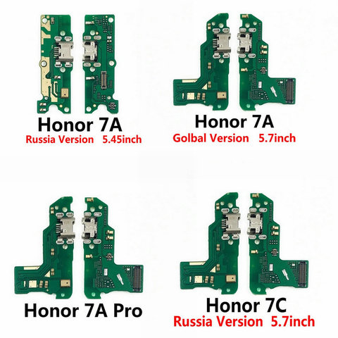 Conector Micro USB para Huawei Honor Play 7 7A Pro 7C 7X 7S, Conector de carga y micrófono, piezas de reparación, nuevo, 1 unidad ► Foto 1/3