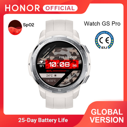 Nueva versión global Honor Watch GS Pro Smart Watch 1.39 '' Pantalla AMOLED Monitoreo de frecuencia cardíaca Oxígeno en sangre Llamadas Bluetooth 5ATM ► Foto 1/6