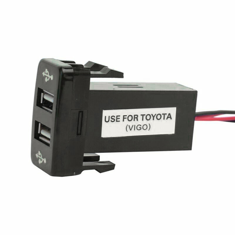 Coche 2 puerto rápido cargador Dual USB accesorio para Toyota Fortuner Hilux 2005-2014 ► Foto 1/4