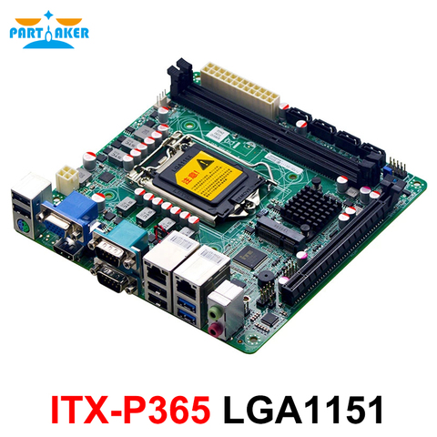 Coffee Lake-Mini placa base Industrial integrada, LAN Dual, 2 DDR4, 4 puertos SATA, PCIE, para Servidor NAS de máquina POS ► Foto 1/6