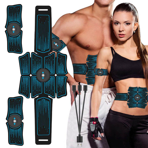 Electroestimulador EMS estimulador muscular Abdominal, masajeador eléctrico, electroestimulación, ejercitador de cadera, gimnasio en casa, equipo de Fitness ► Foto 1/6