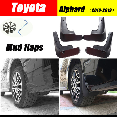 Para TOYOTA Alphard 2011-2022 barro guardias guardabarros de coche guardabarros guardia splash Alphard guardabarros Alphard barro 4 Uds ► Foto 1/1