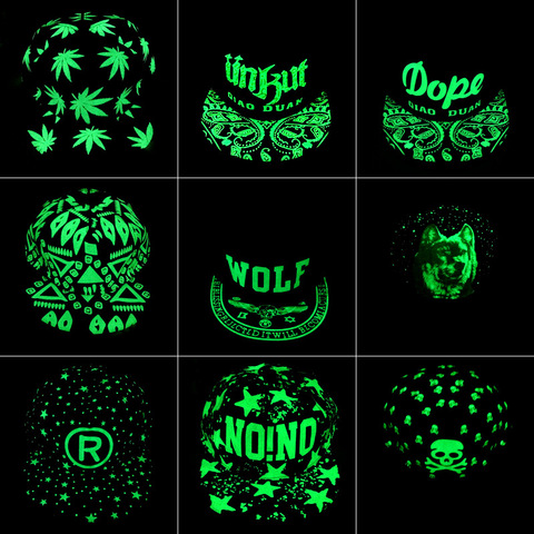 Gorra de béisbol fluorescente para hombre y mujer, gorros luminosos, gorra de deporte sombrero, gorra de Hip Hop ► Foto 1/6