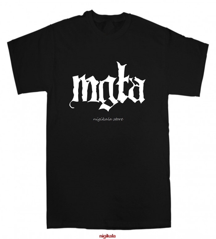 Mgla-camiseta negra con banda de metal para hombre, ropa masculina de marca, de verano ► Foto 1/6