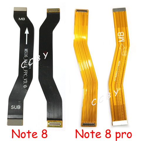 Para Xiaomi Redmi Note 8 / Note 8 Pro 8T, placa base principal, conectar cinta, pantalla LCD, Conector de carga USB, placa principal, Cable flexible ► Foto 1/2