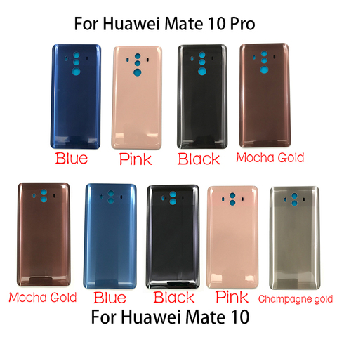 Cubierta trasera de batería para móvil, pegatina de reemplazo de puerta trasera de vidrio para Huawei Mate 10 Pro ► Foto 1/3