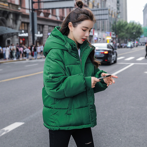 Chaquetas acolchadas de algodón para mujer, abrigo holgado de