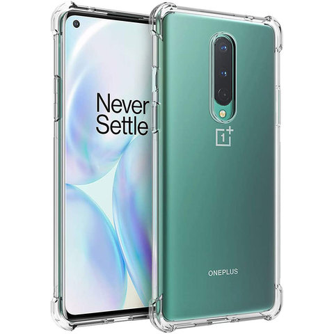 Funda transparente anticaídas para móvil, funda protectora de silicona para Oneplus 8 T One Plus 8 Pro 7T 6 8 T Nord, accesorios para teléfono ► Foto 1/6