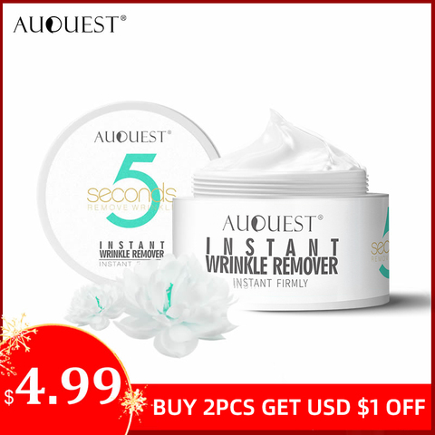 AuQuest 5 segundos removedor de arrugas instantáneo firmemente antienvejecimiento hidratante eliminar Fineline crema facial para flaccidez cuidado de la piel 20G ► Foto 1/6