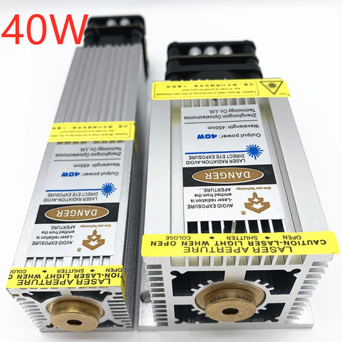 40W láser cabeza azul módulo láser rápido la Velocidad de grabado puede ser utilizado para grabar y acero inoxidable oxidado metal con TTL/PWM ► Foto 1/1