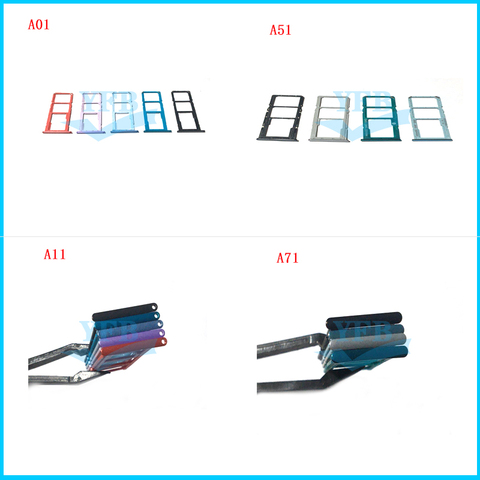 Bandeja de tarjeta SIM Dual para Samsung Galaxy A01, A015F, A11, A115F, A51, A515F, A71, A715F, reemplazo de ranura SD ► Foto 1/2