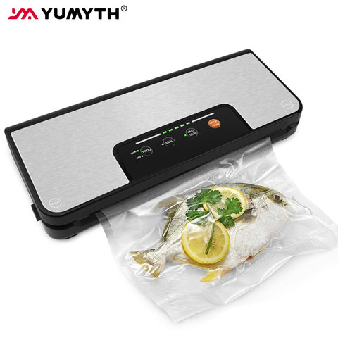 YUMYTH-máquina de envasado al vacío para el hogar, máquina de envasado al vacío con bolsas de vacío, Rollo Sous Vide, para almacenamiento de alimentos, T285 ► Foto 1/6