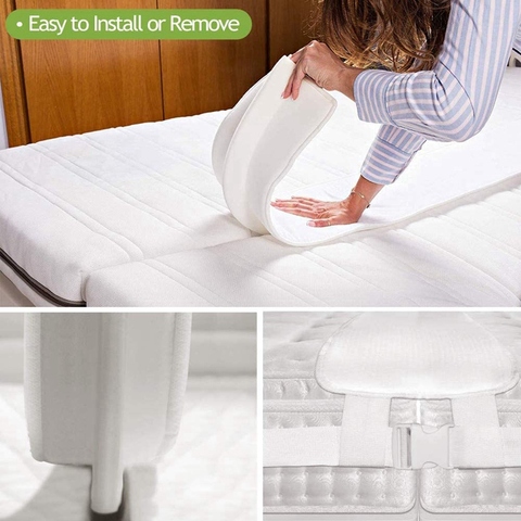 Juego de cama puente convertidor doble a King conector de colchón ajustable para cama conector de cama doble ► Foto 1/6