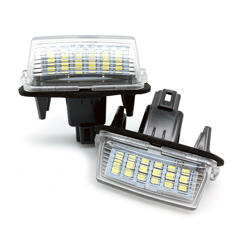 Coche LED para placa de matrícula luces para Toyota Camry 50 LED number fit para Peugeot Citroen 206, 207, 306, 307, 406, 407 C3 para yaris ► Foto 1/6