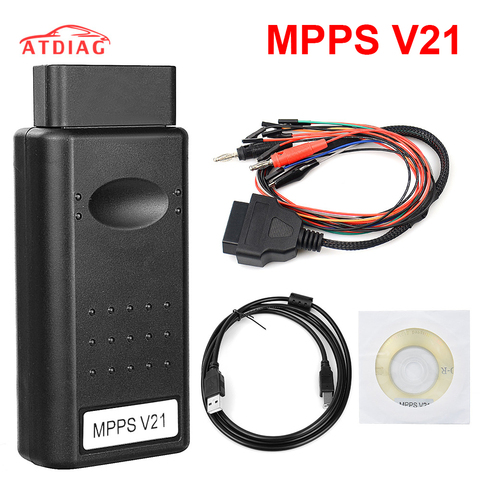 MPPS V21-Interfaz de caja de sintonización con Chip ECU para automóvil MPPS V16 para EDC15, EDC16, EDC17, MPPS, 18, multilenguaje, Cable de remapeo ► Foto 1/6