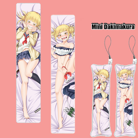 Japón Anime Academia My Hero chica Mini almohada Dakimakura llavero colgante hombre/mujer colgante con tira para teléfono móvil encanto regalo Otaku ► Foto 1/6