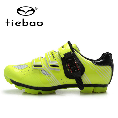 TIEBAO-zapatos profesionales para ciclismo de montaña para hombre y mujer, Zapatillas deportivas transpirables con autosujeción ► Foto 1/6