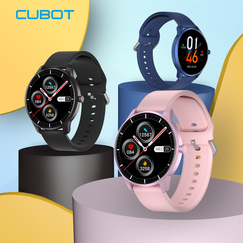 Cubot W03 SmartWatch Calorías deporte Monitor de ritmo cardíaco durante el sueño IP68 táctil resistente al agua reloj deportivo inteligente con rastreador para hombres y mujeres Android IOS Hasta 2 Semanas de Batería ► Foto 1/6