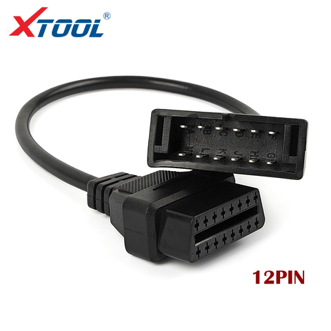 Conector de diagnóstico automático OBDII adaptador de conector OBD 2 para GM, Cable de 12 pines GM12 a 16 pines para vehículos GM, adaptador de escáner automático ► Foto 1/5