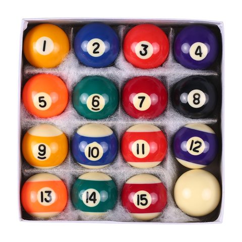Juego de bolas de billar profesional para niños, juego completo de bolas de resina de 25MM/38MM, 16 Uds. ► Foto 1/6