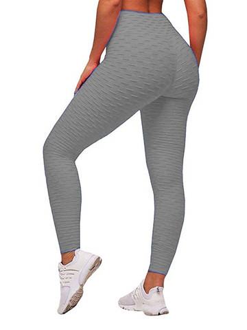 Mallas de XS-3XL grande para mujer, pantalones de cintura alta, Fitness, anticelulitis, entrenamiento, mallas de correr ► Foto 1/6