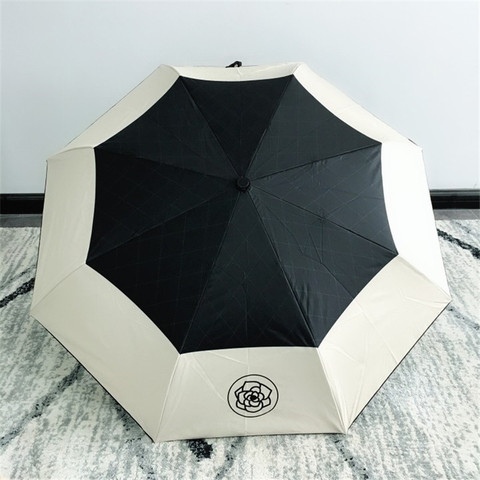 Paraguas automático resistente al viento para hombre y mujer, sombrilla de recubrimiento negro resistente a la lluvia y al viento ► Foto 1/6