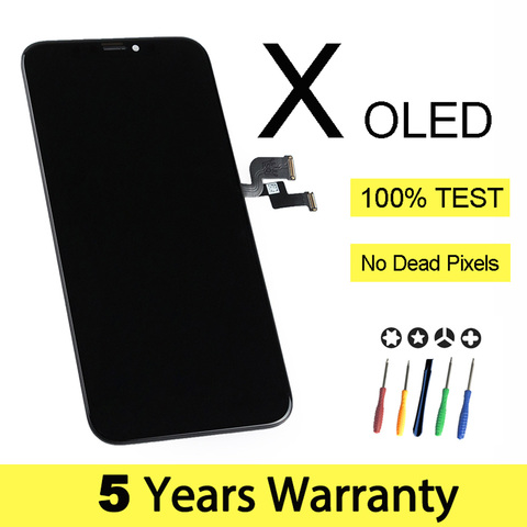 100% nuevas OLED pantalla Lcd para iPhone X venta al por mayor precio de fábrica pantalla para iPhone X Xs X Xr pantalla 100% prueba buena 3D contacto ► Foto 1/6