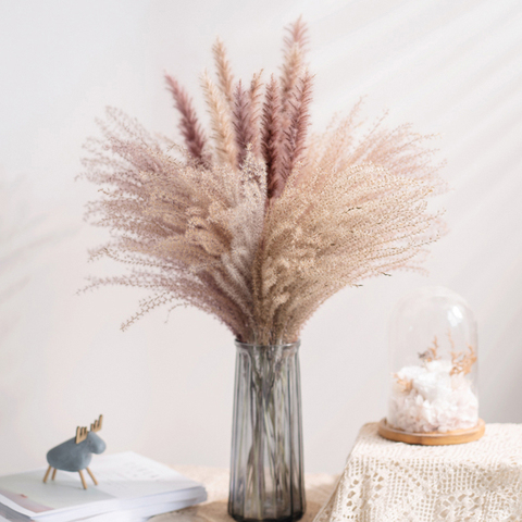 Ramo de Flores secas reales para el hogar, decoración de boda, mesa de Flores Preservadas naturales, hierba Pampas, decoración para habitación, 30 uds. ► Foto 1/1