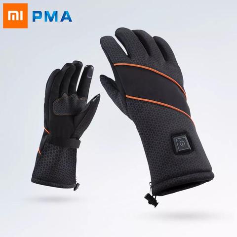 Xiaomi PMA-Guantes Térmicos con batería eléctrica para invierno, para esquiar y motocicleta, Unisex, negros, con pantalla táctil ► Foto 1/6