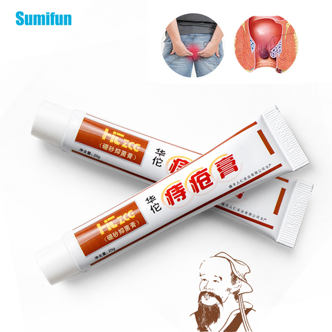 Sumifun-ungüento Herbal Huatuo para hemorroides, 2 uds., pomada para tratar poros internos, fisura Anal externa, Chino para el dolor, crema médica para hierbas ► Foto 1/6