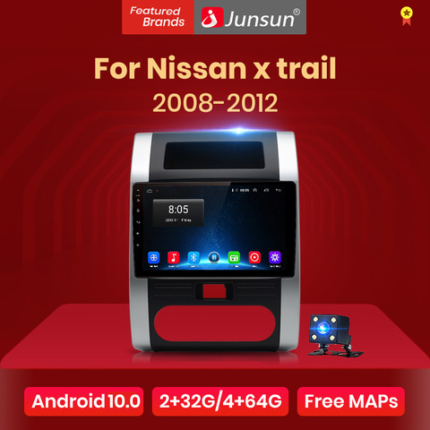 Junsun-Radio V1 con GPS para coche, Radio con reproductor de vídeo, Android 10,0, 2 GB + 32 GB, 2 din, para Nissan x trail t31, Qashqai ► Foto 1/6