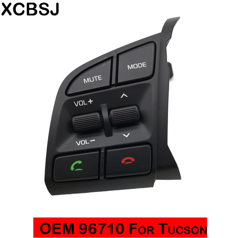 Interruptor de Control remoto para volante de coche, para Hyundai Tucson 2016 + TL, botón de música con Bluetooth 96710D35004X 96710-D3500 ► Foto 1/4