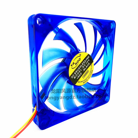 Ventilador de refrigeración ultradelgado para CPU, ventilador de refrigeración de 80x80x10MM, CC de 12V, ventilador de refrigeración USB de 2 pines y 3 pines, 8010 ► Foto 1/6