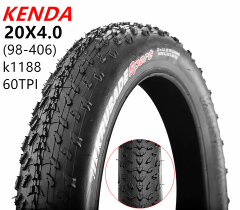 Neumático de bicicleta ATV, 20x4,0, 20x4,0, para bicicleta de playa, ancho, ATV, nieve, nieve, ciudad, neumáticos gruesos, nieve, ultraligeros, con cuentas de alambre ► Foto 1/6