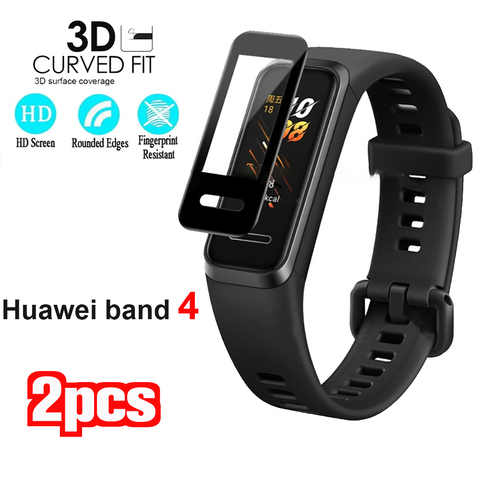 Protector de cristal 3D para Huawei band 4, película para reloj inteligente, cubierta completa, Protector de pantalla suave para huawei band4 ► Foto 1/6