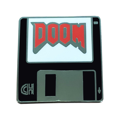 Doom Eternal-juego FPS Doomguy, pin esmaltado para primera persona, juego tirador, uno de los más icónicos videojuegos de vídeo en la historia, insignia broche ► Foto 1/3