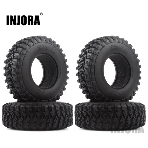 4 Uds. De goma para coche teledirigido de neumáticos, ruedas de 1,9 pulgadas, 105x35mm, para Crawler Axial SCX10 D90 TF2 MST Tamiya ► Foto 1/6